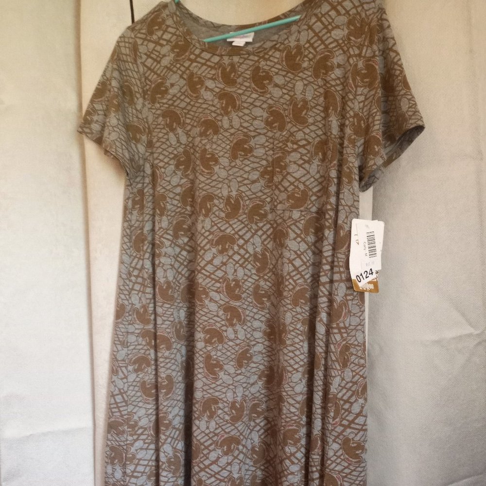 LuLaRoe DISNEY  CARLY, availble in Medium  or XS